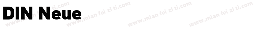DIN Neue字体转换